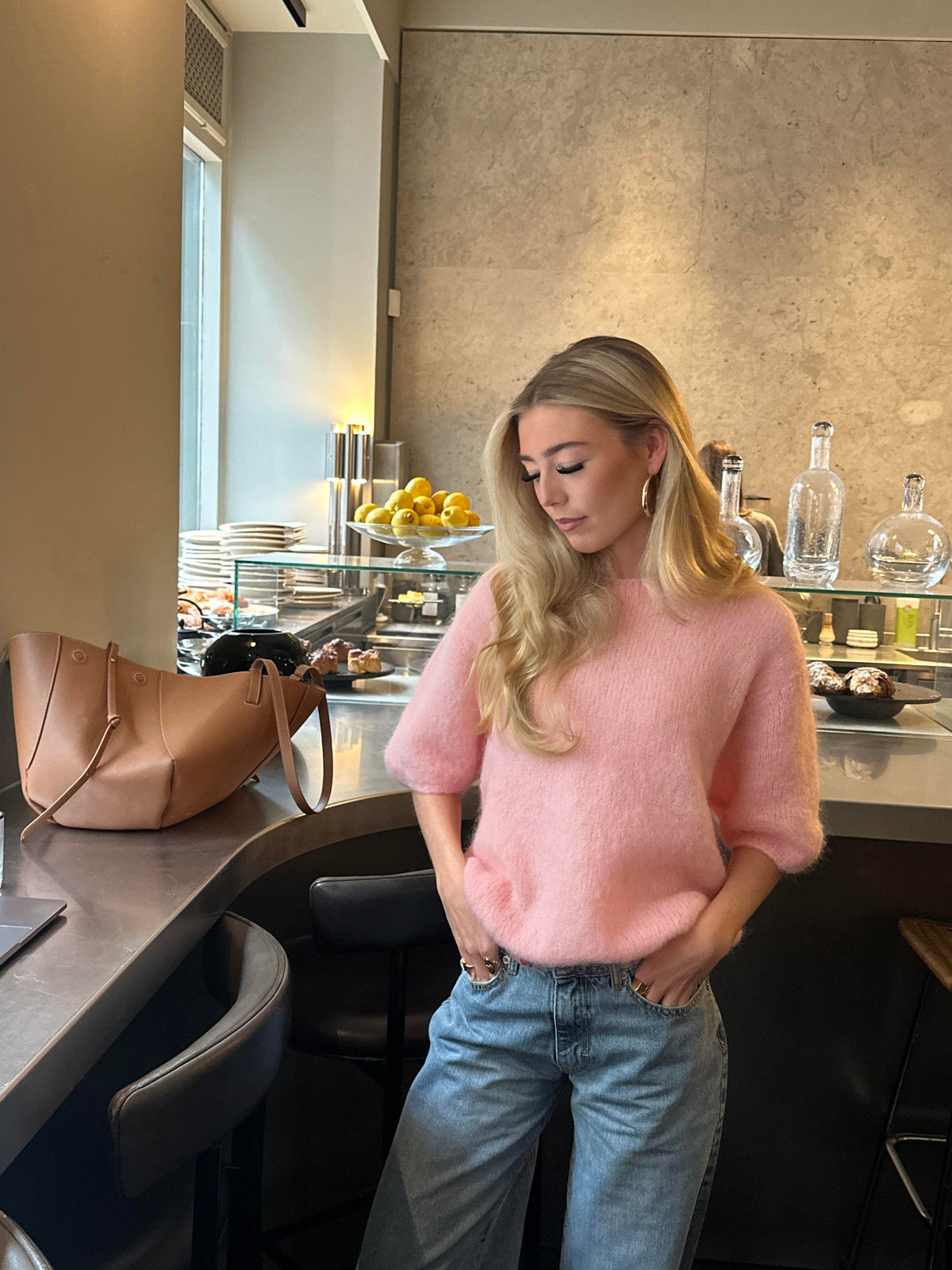 Elise t-shirt knit - Light pink