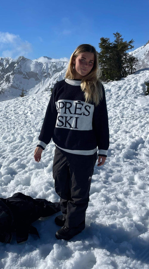 Aprés ski knit - Navy/white