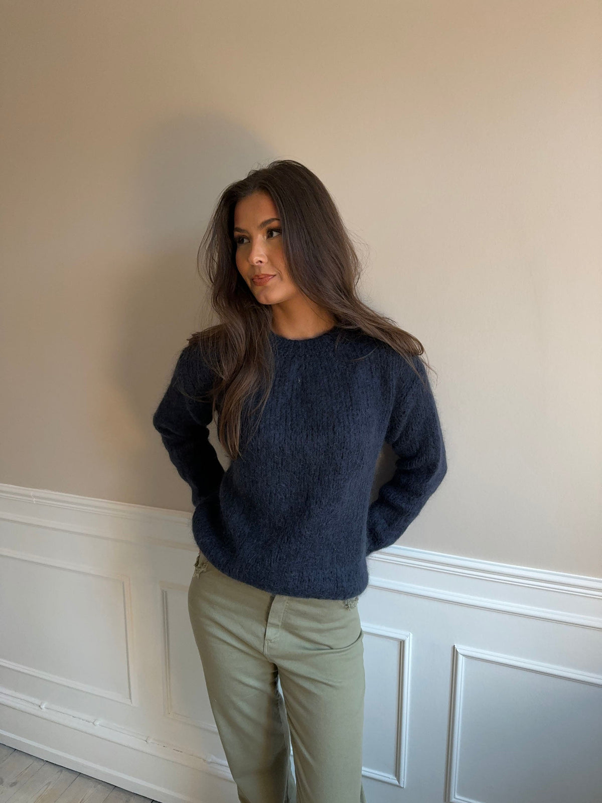 Genevieve oversized knit - Navy