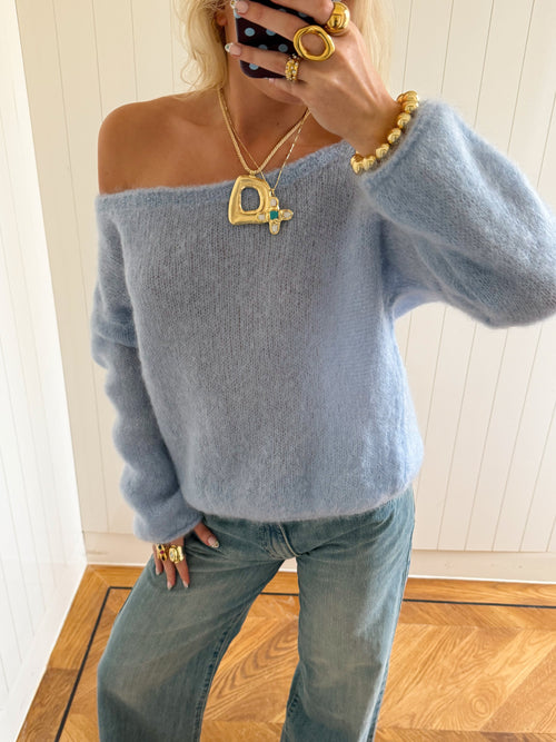 Scandivv fluffy knit - Baby blue
