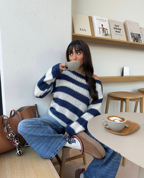 Anna Olympia Knit - Navy