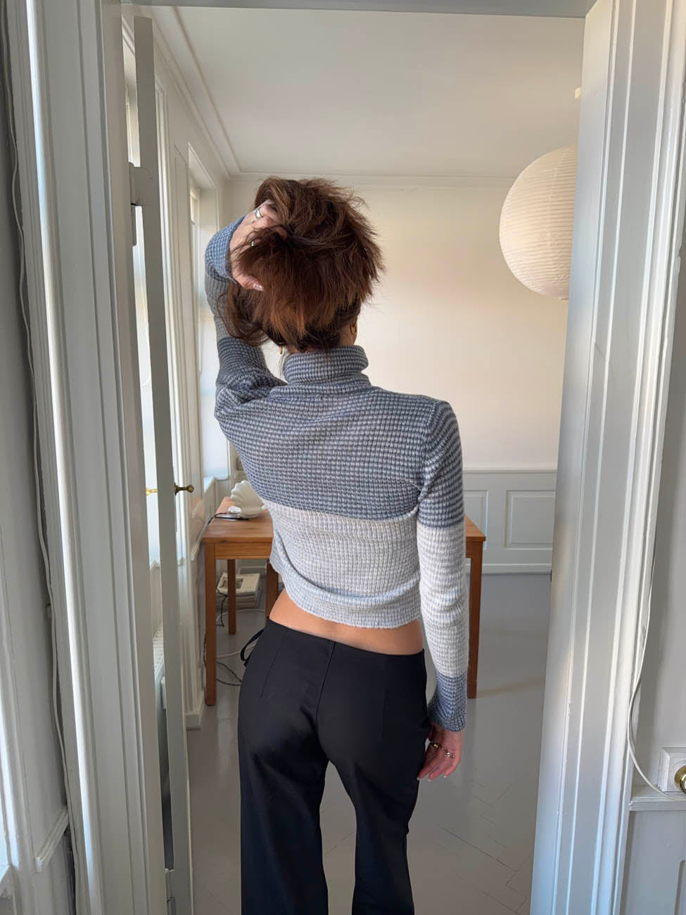 Swela knit with turtleneck - Blue