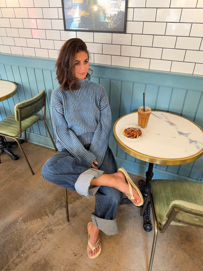 Silkeline turtleneck - Blue
