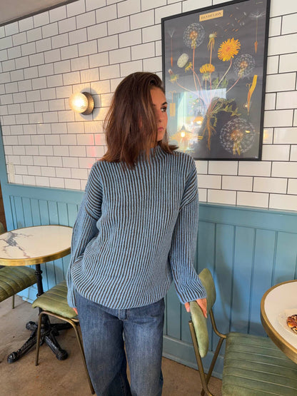 Silkeline turtleneck - Blue